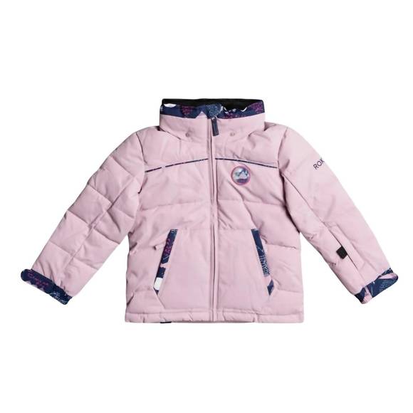 NEW ROXY girl's heidi jacket in pink - Picture 2 of 3